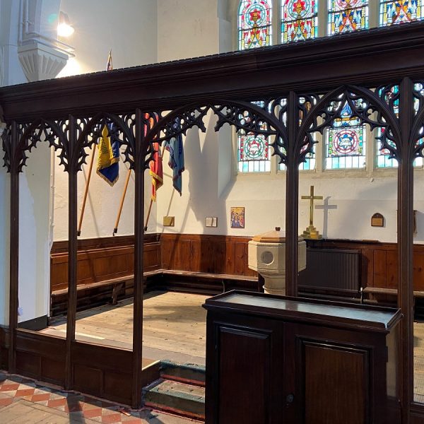 Antique oak Rood screen