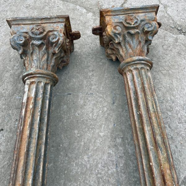 Reclaimed cast iron pillars 8ft