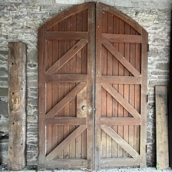Reclaimed pair of Church Gothic arch doors