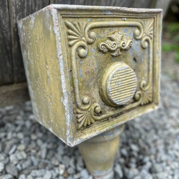 Antique lead rainwater hopper