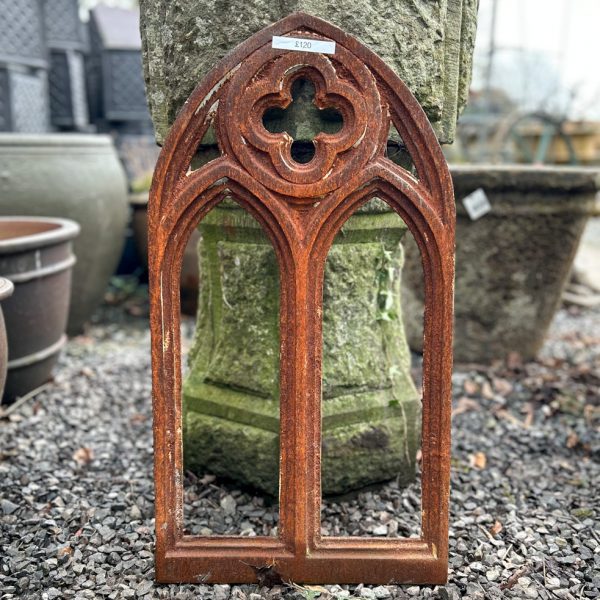 Cast iron gothic window