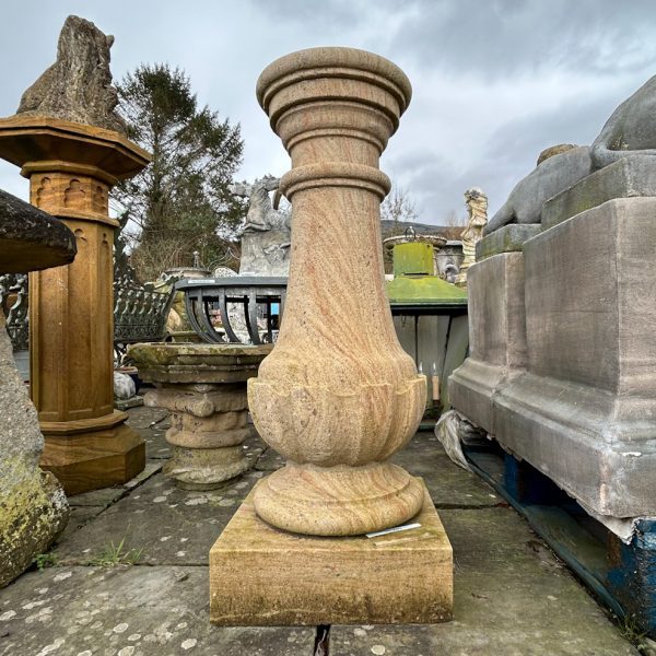 Carved sandstone pedestal 3ft